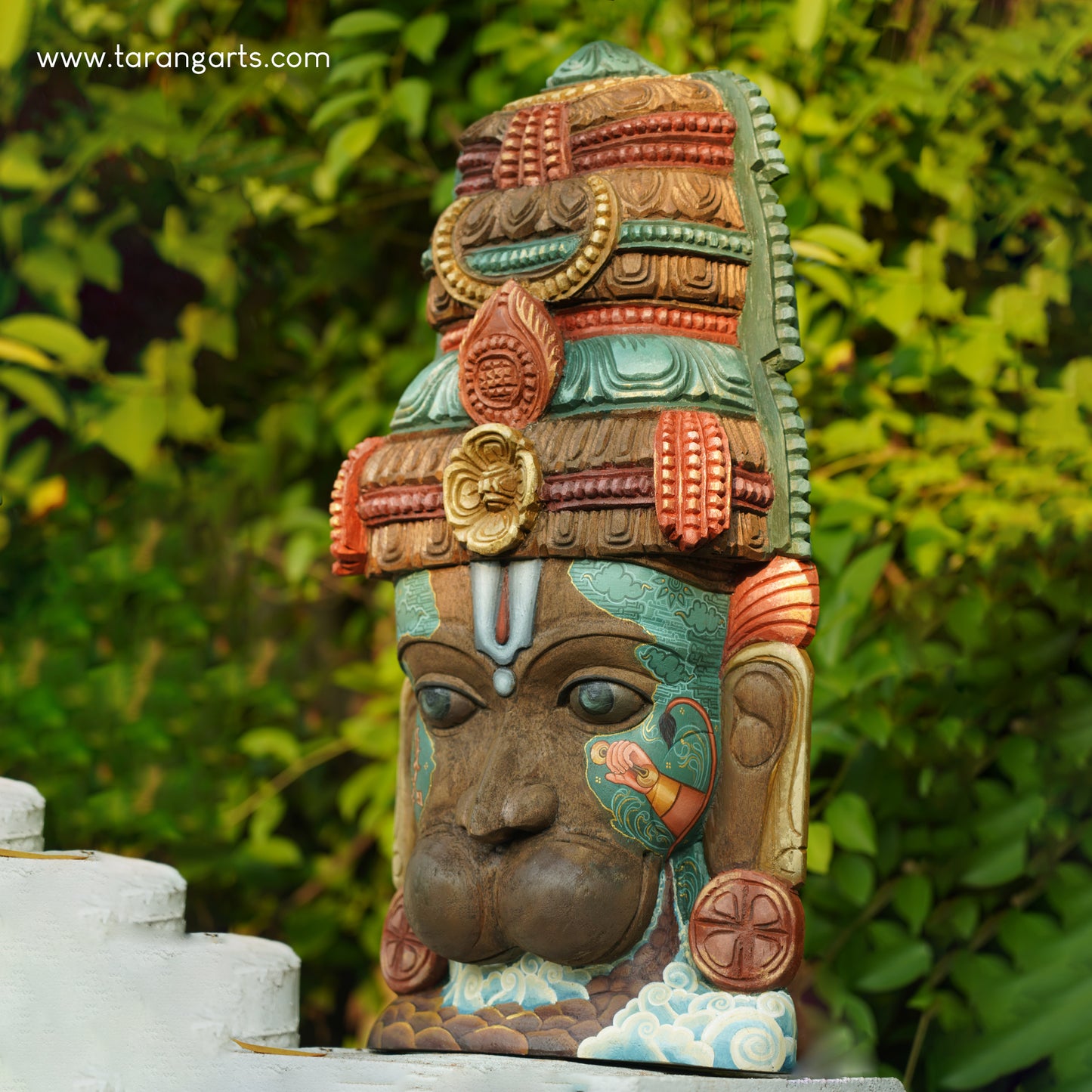 Hanuman Wooden Handpainted Mask