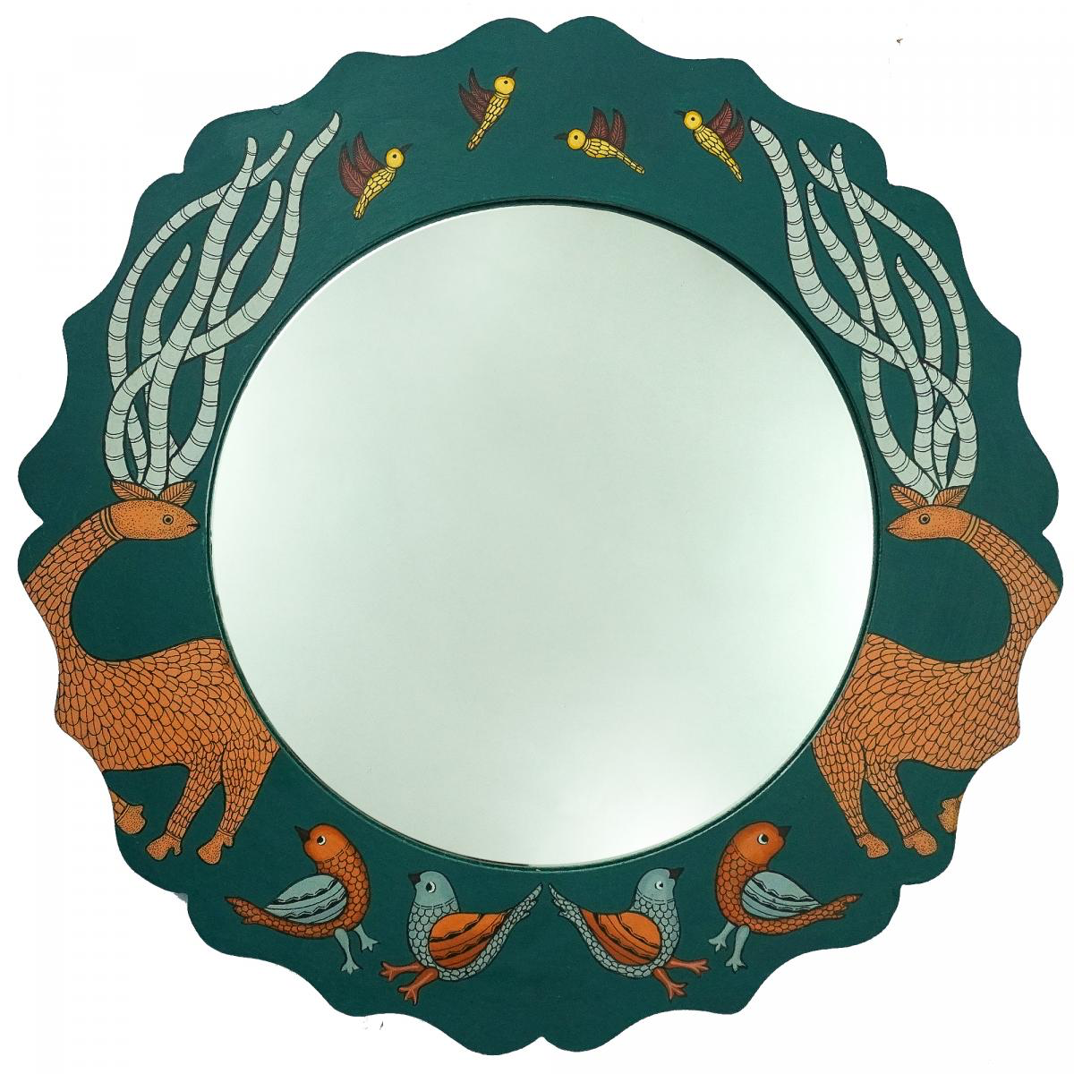 Gond Hand-painted Mirror